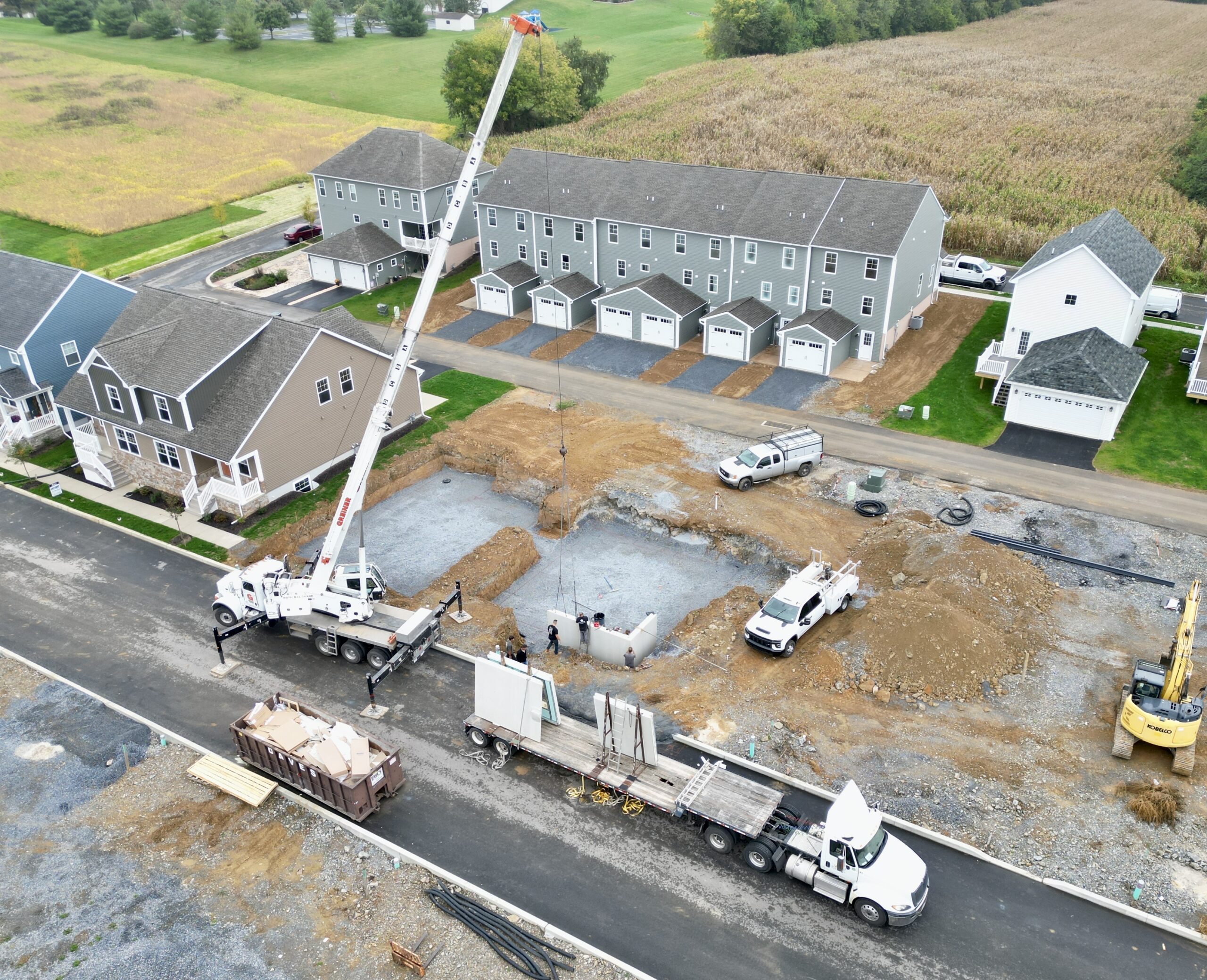 precast delivery and installation process